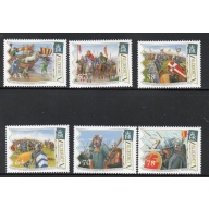 Alderney Sc 552-557 2016 950th Anniversary Battle of Hastings stamp set mint NH