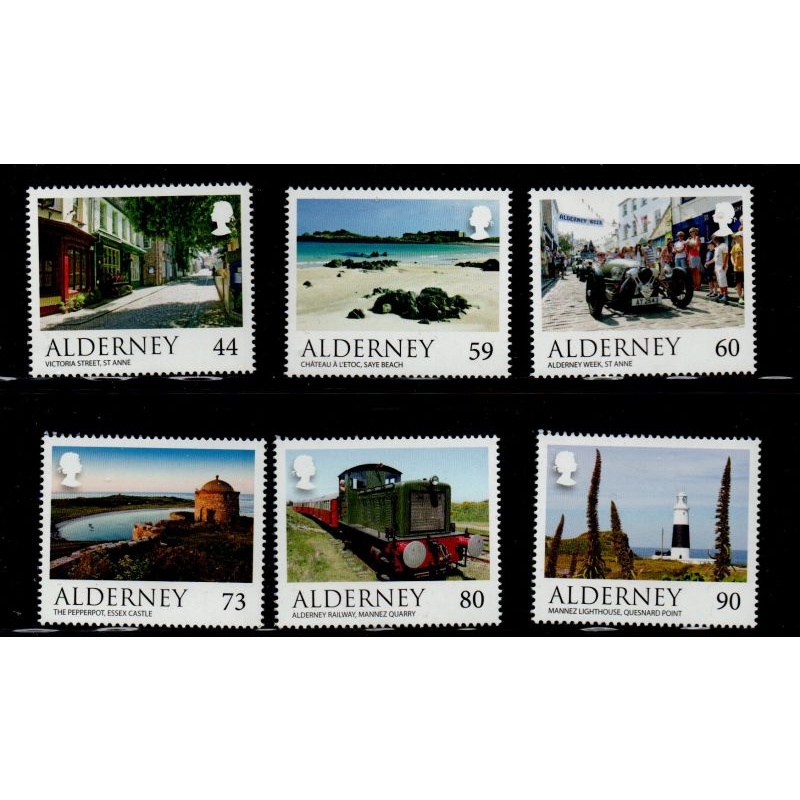 Alderney Sc 572-577 2017 Tourist Attractions stamp set mint NH
