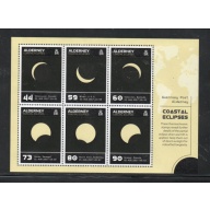 Alderney Sc 583a 2017 Solar Eclipse stamp sheet mint NH