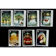 Alderney Sc 584-590 2017 Christmas stamp set mint NH