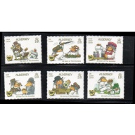 Alderney Sc 591-596 Wombles stamp set mint NH