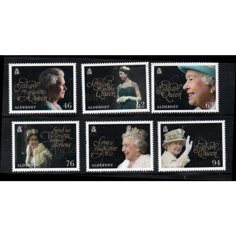 Alderney Sc 598-603 2018 65th Anniversary Coronation QE II mint NH