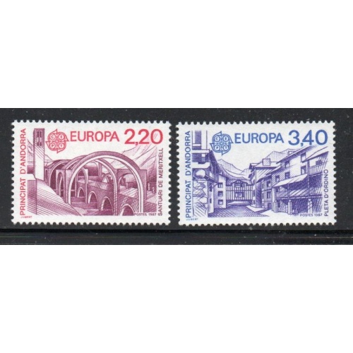 Andorra (Fr) Sc 352-53 1987  Europa stamp set mint NH