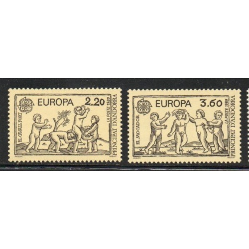 Andorra (Fr) Sc 372-73 1989  Europa stamp set mint NH