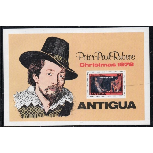 Antigua Sc 527 1978 Christmas stamp sheet mint NH