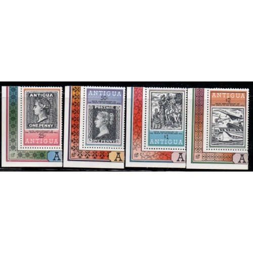 Antigua Sc 528-531 1979 Sir Rowland Hill stamp set mint NH