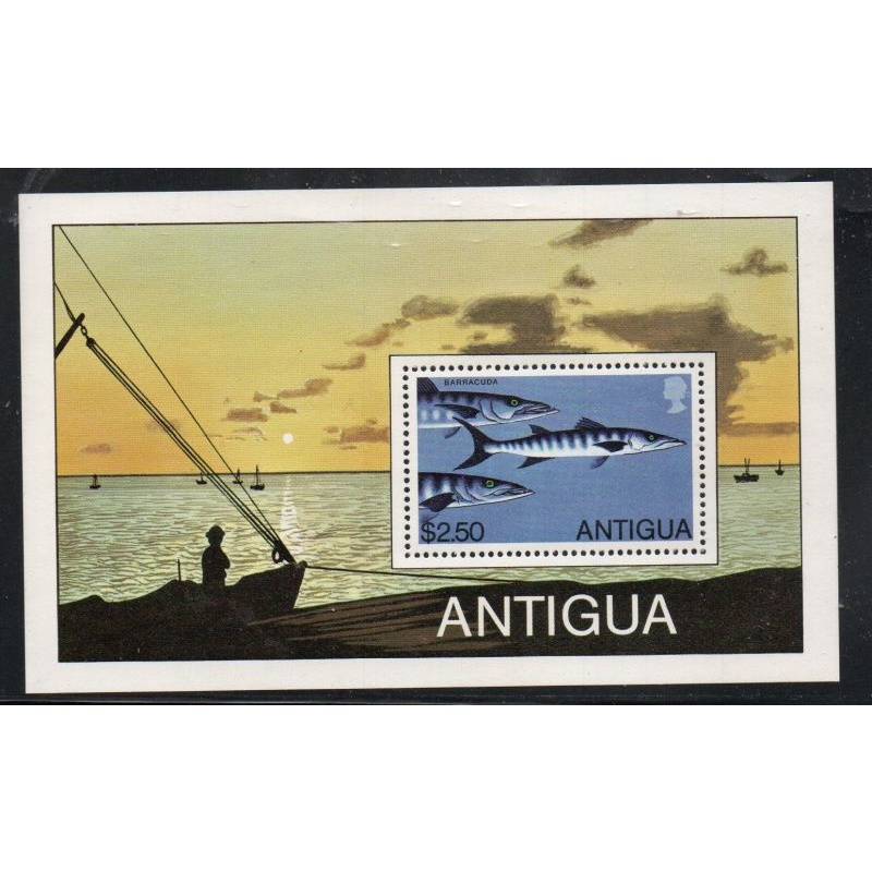 Antigua Sc 546 1979 Barracuda stamp sheet mint NH