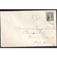 Canada-cover #10237-1c KGVI mufti-Charlo - Mr 4 1938 -