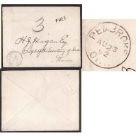 Canada-#9337 - Stampless-rated "FREE" and then rerated "3" -Renfrew County