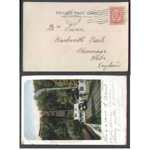Canada-cover #4866-2c-p/c to England-Montreal,Que-Aug 25 1903-