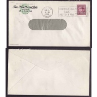 Canada-#9612 -4c KGVI war-London,Ont-Jun 15 1945-slogan-"Conserve coal,Save