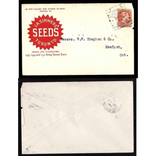 Canada cover#11398-3c-advertising-York-Toronto squared circle-My 16 1895 -