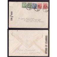 Canada-cover #14009-1c(2)+4c(2)+5c-Costa Rica,Central America-Glace Bay,NS-De