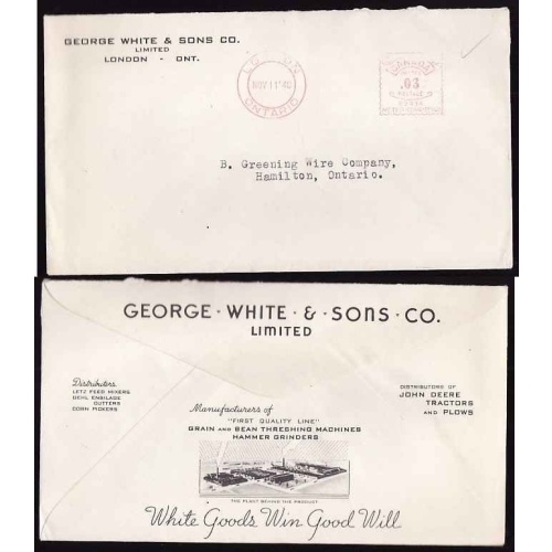 Canada-cover #13181-3c meter [#83434]-advertising-Middlesex Cnty-London