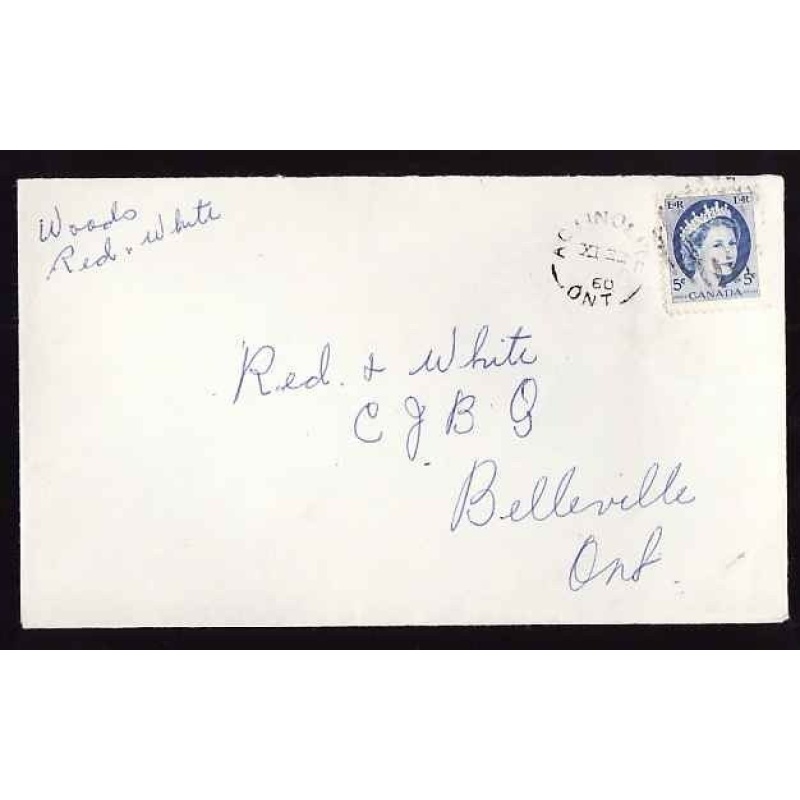 Canada-cover #13530-5c QEII Wilding-Hastings Cnty-Actinolite, Ont-XI 22 1960