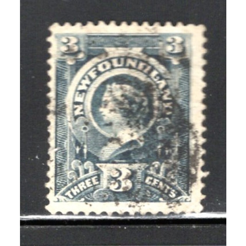Newfoundland Sc 60a 18903 c grey lilac Victoria stamp used