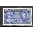 Newfoundland Sc 249 1939 5c Royal Visit G VI & QE stamp  mint