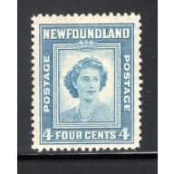 Newfoundland Sc 269 1947 4c Birthday Princess Elizabeth stamp mint