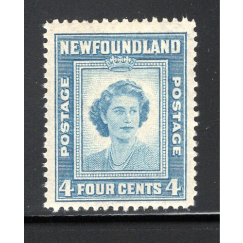 Newfoundland Sc 269 1947 4c Birthday Princess Elizabeth stamp mint