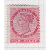 Prince Edward Island Sc 5 1862 2d rose Victoria stamp mint
