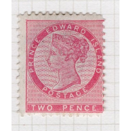 Prince Edward Island Sc 5 1862 2d rose Victoria stamp mint