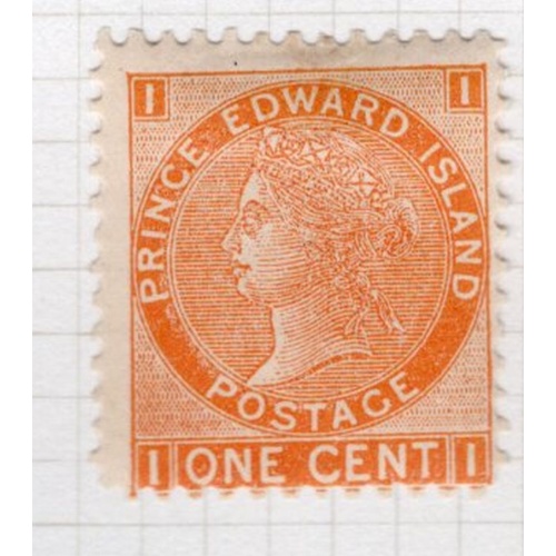 Prince Edward Island Sc 11 1872 brown orange Victoria stamp mint