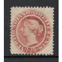 Newfoundland Sc 28 1870 12 c pale red brown Victoria stamp mint