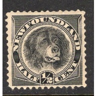Newfoundland Sc 58 1894 1/2c black Dog stamp mint
