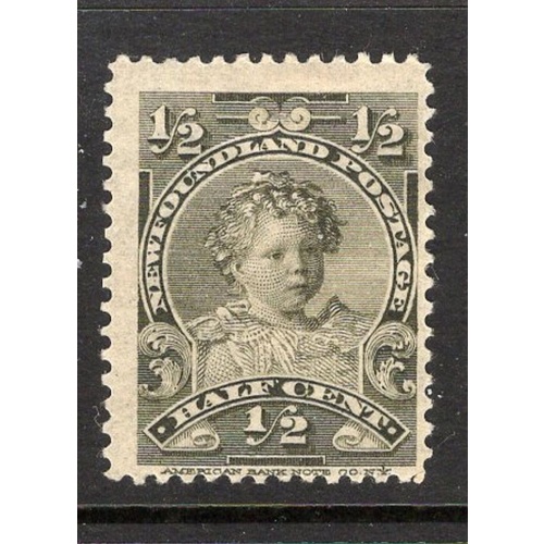 Newfoundland Sc 78 1897 1/2c Edward VII as a Child  stamp mint