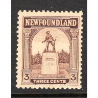 Newfoundland Sc 133 1923 3 c  War Memorial stamp mint