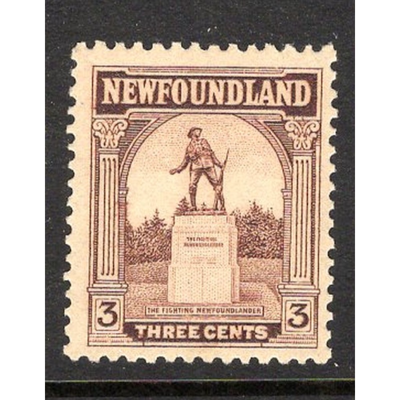 Newfoundland Sc 133 1923 3 c  War Memorial stamp mint