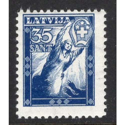 Latvia Sc B95 1936 35 s Charity stamp mint