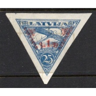 Latvia Sc CB5a 1931 10s + 35 s deep blue Home Guard air mail charity stamp