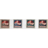 Latvia Sc B5-8 1920 Mercy & Wounded Soldier stamp set minr