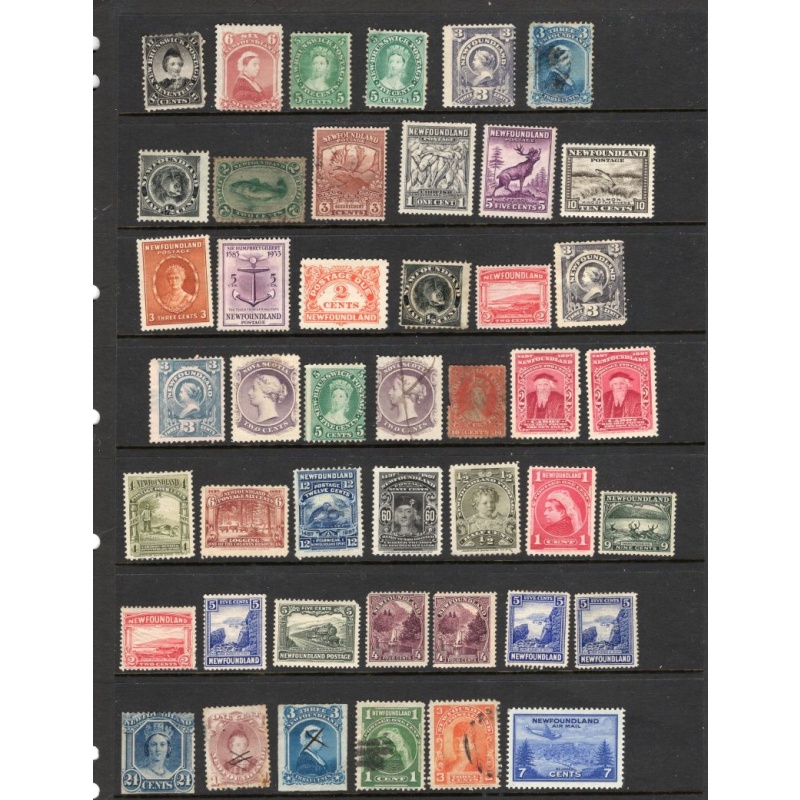 Newfoundland & Provinces 2 stock sheets of remainders