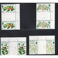 Guernsey Sc  169-172 1978 Christmas gutter pairs stamp set mint NH