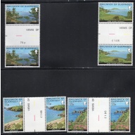 Guernsey Sc 137-40 1976 Views  stamp set gutter pairs mint NH