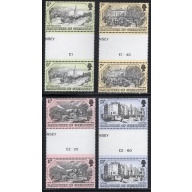 Guernsey Sc 157-160 1978 Old Print Views gutter pairs stamp set mint NH