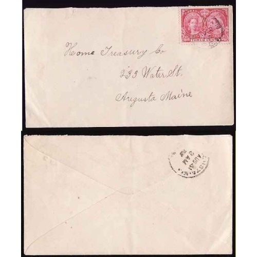 Canada-cover #12001 - 3c Jubilee - Alberton, PEI cds - Au 2 1897 -