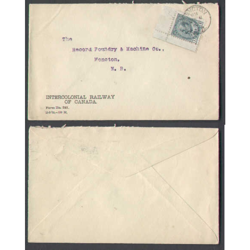 Canada-cover #4672-1c-Montreal-Jun 5 1906-B/S-Ashcroft,BC-Jun 10 1906-