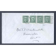 Canada-#9711-1c(4) KGVI war[coil strip of 4 #263 ]-Winnipeg , Man - May 20 1943