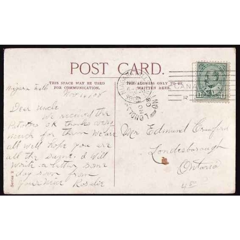 Canada cover #11100 - 1c + 2c KGV-p/c-York Cnty-Gormley,Ont single broken circle -Jul 25 1932 -