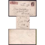 Canada-#9278 - 3c small queen + 2c RLS-Manitoulin District-Little Current,Ont