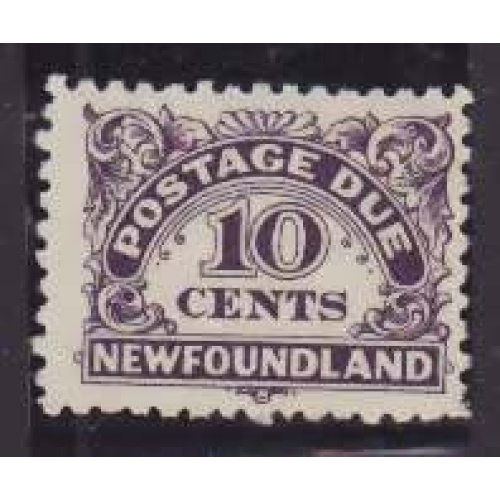 Newfoundland-Sc#J6- id70-unused hinged og 10c Postage Due-1939