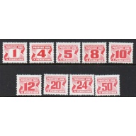 Canada Sc J28a-J40 1977-78 Postage Due stamp set mint NH