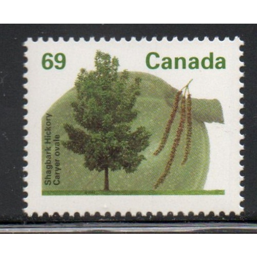 Canada Sc 1369 1994 69c Shagbark Hickory stamp mint NH