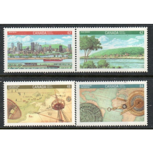 Canada Sc 1404-1407 1992 Youth Philatelic Exhibition stamp set mint NH