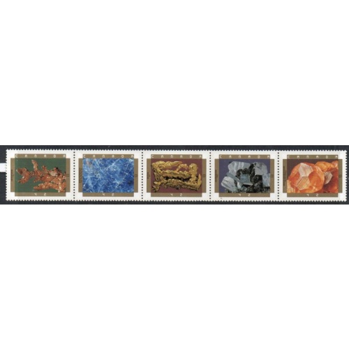 Canada Sc 1440a 1992 Minerals stamp strip mint NH