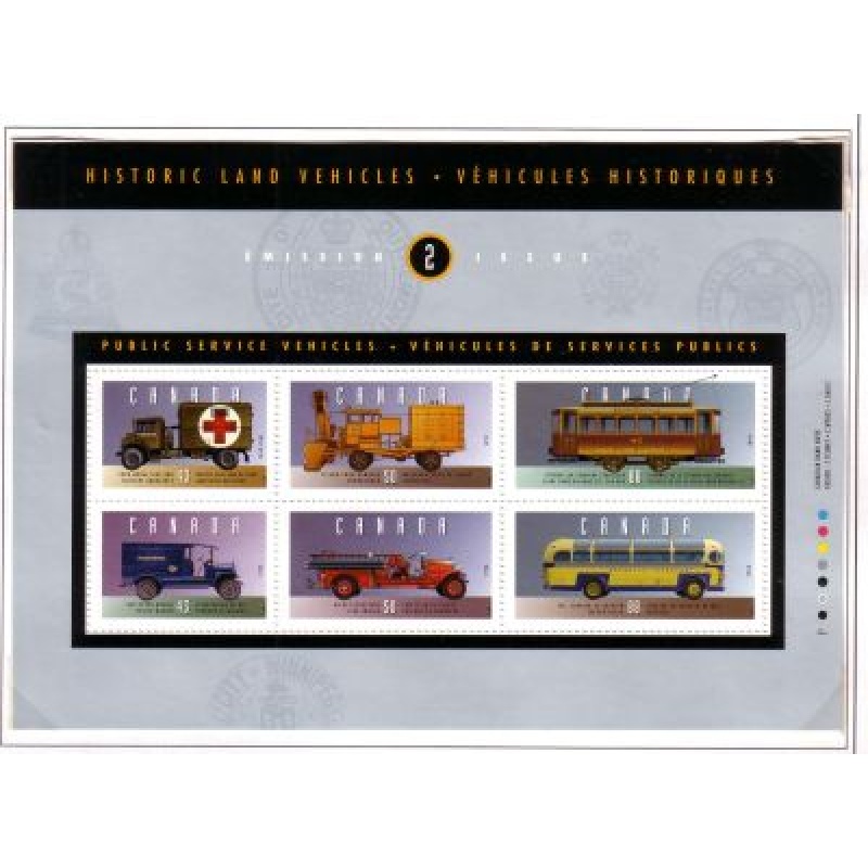 canada Sc 1527 1994 Public Service Vehicles stamp sheet mint NH