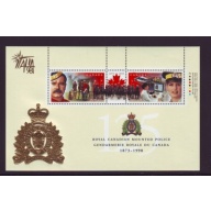 Canada Sc 1737e 1998 RCMP Anniversary ITALIA  Overprint stamp sheet mint NH